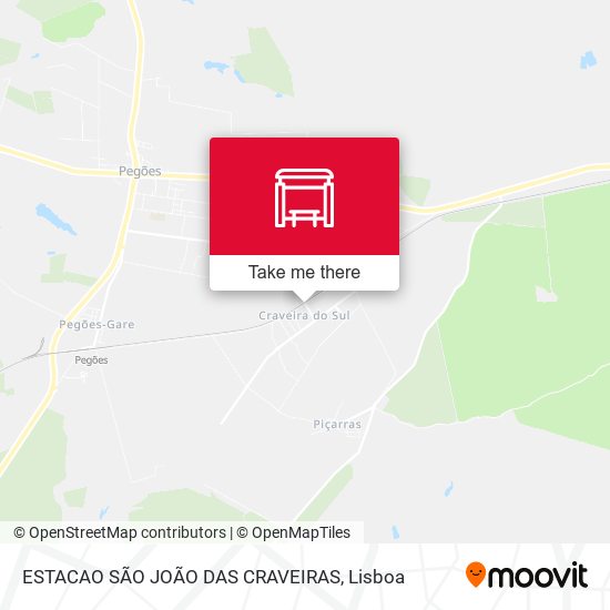ESTACAO SÃO JOÃO DAS CRAVEIRAS map