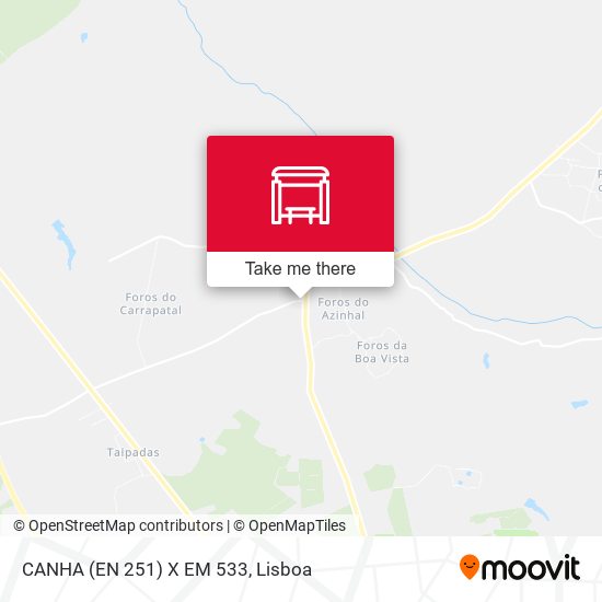 CANHA (EN 251) X EM 533 mapa
