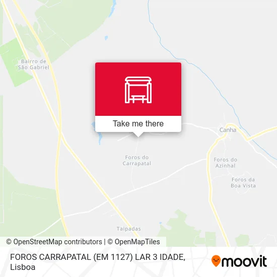 FOROS CARRAPATAL (EM 1127) LAR 3 IDADE map