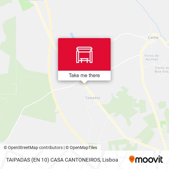 TAIPADAS (EN 10) CASA CANTONEIROS mapa