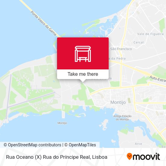Rua Oceano (X) Rua do Príncipe Real map