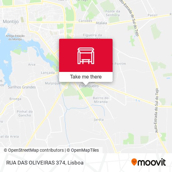 RUA DAS OLIVEIRAS 374 mapa