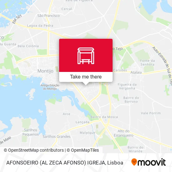 AFONSOEIRO (AL ZECA AFONSO) IGREJA map