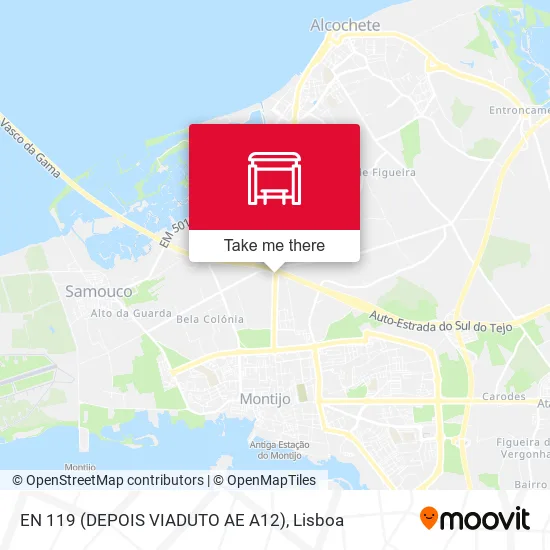 EN 119 (DEPOIS VIADUTO AE A12) map