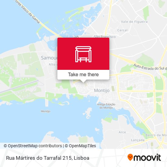 Rua Mártires do Tarrafal 215 mapa
