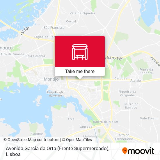 Avenida Garcia da Orta (Frente Supermercado) mapa