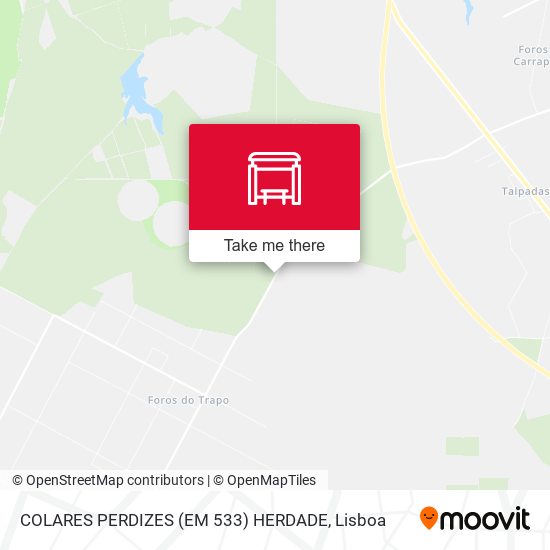 COLARES PERDIZES (EM 533) HERDADE mapa
