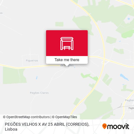 PEGÕES VELHOS X AV 25 ABRIL (CORREIOS) mapa