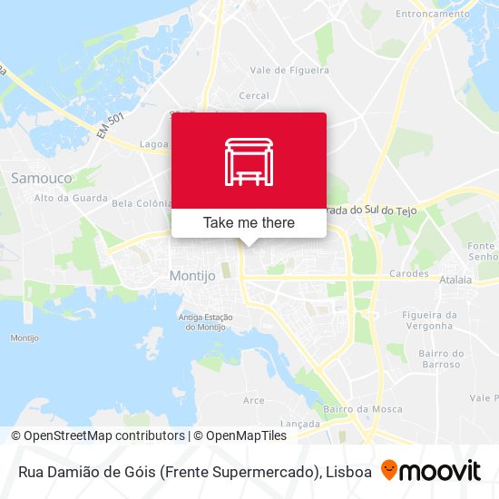 Rua Damião de Góis (Frente Supermercado) map