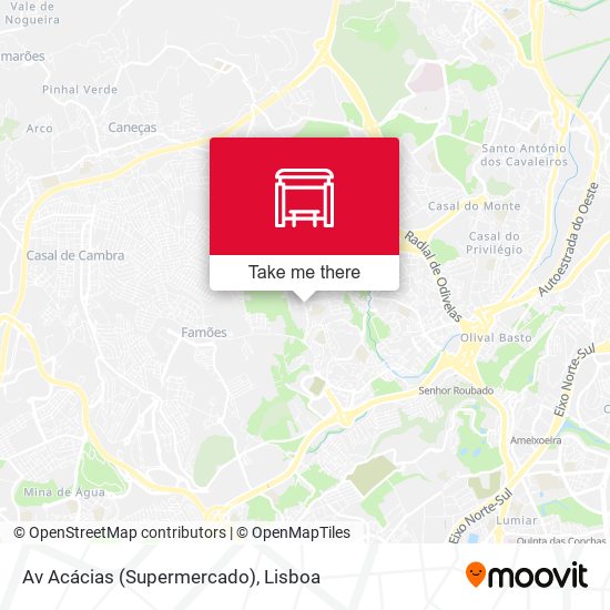 Av Acácias (Supermercado) map