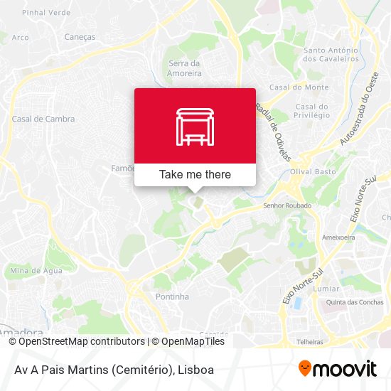 Av A Pais Martins (Cemitério) map