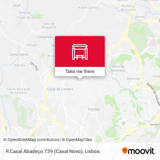 R Casal Abadeço 739 (Casal Novo) mapa