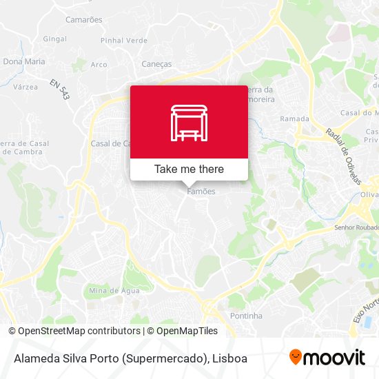 Alameda Silva Porto (Supermercado) mapa