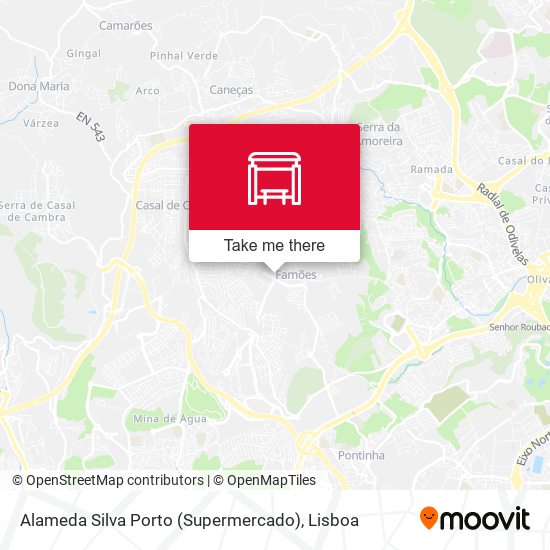 Alameda Silva Porto (Supermercado) mapa