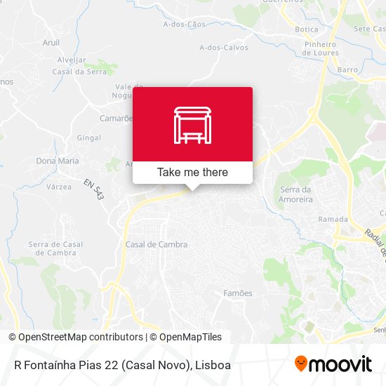 R Fontaínha Pias 22 (Casal Novo) map