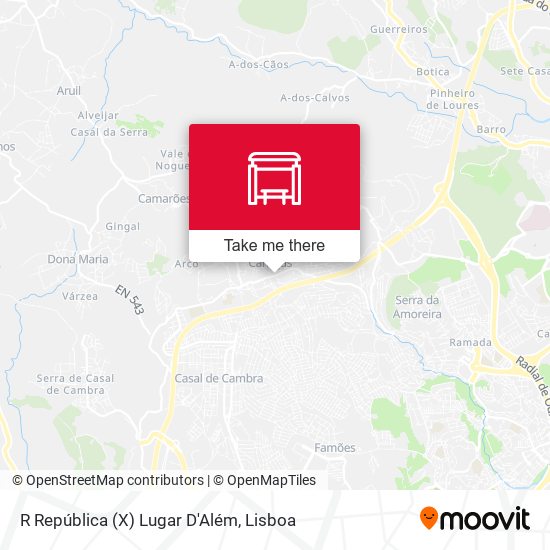 R República (X) Lugar D'Além mapa