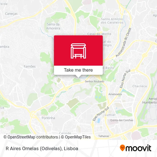 R Aires Ornelas (Odivelas) map