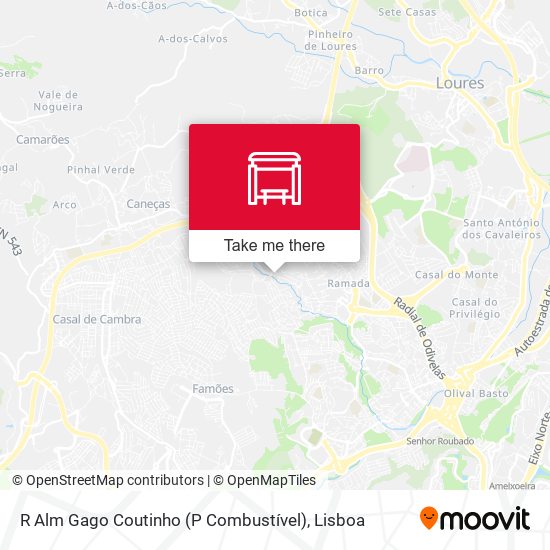 R Alm Gago Coutinho (P Combustível) map