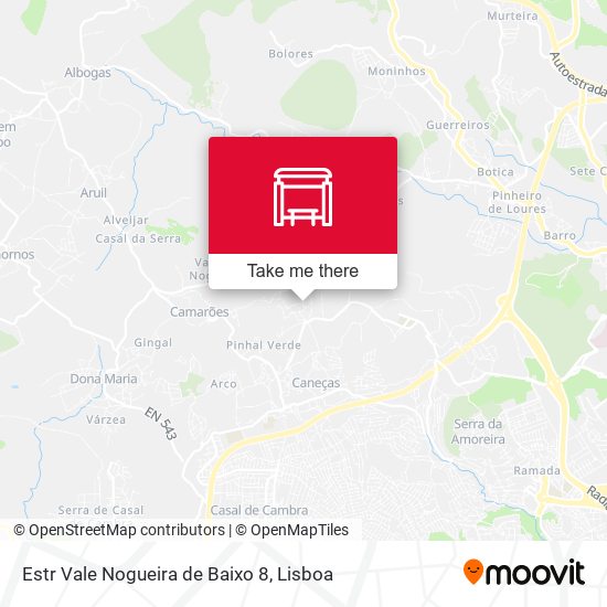 Estr Vale Nogueira de Baixo 8 mapa