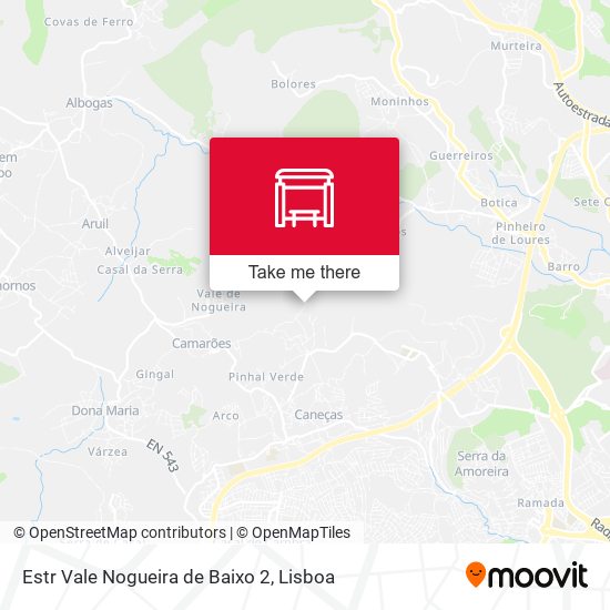Estr Vale Nogueira de Baixo 2 mapa