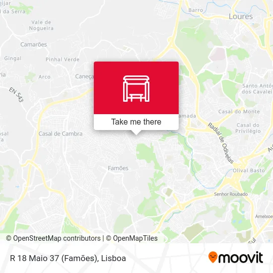 R 18 Maio 37 (Famões) map