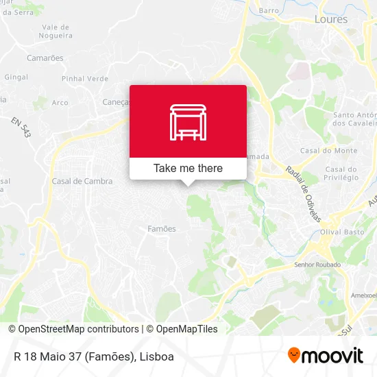 R 18 Maio 37 (Famões) map
