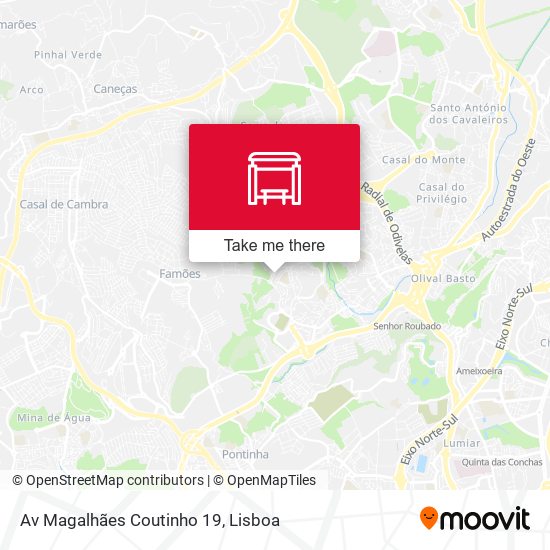 Av Magalhães Coutinho 19 map