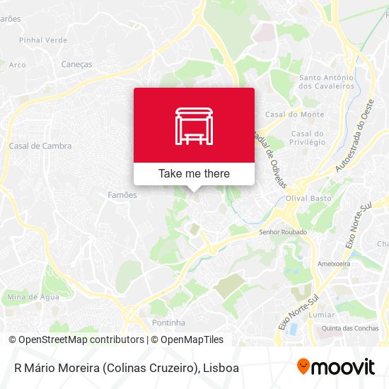R Mário Moreira (Colinas Cruzeiro) mapa