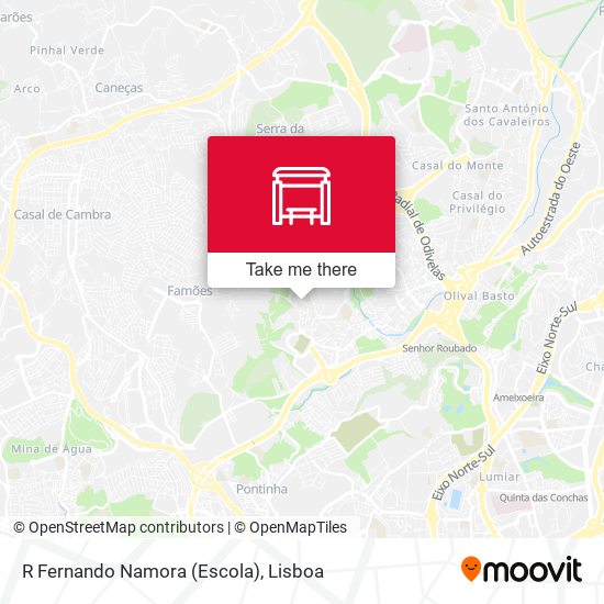 R Fernando Namora (Escola) mapa