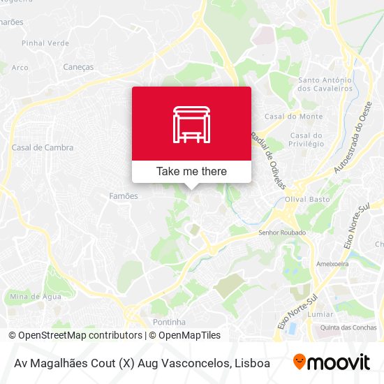 Av Magalhães Cout (X) Aug Vasconcelos map