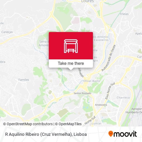 R Aquilino Ribeiro (Cruz Vermelha) map