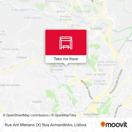 Rua Ant Menano (X) Rua Armandinho map