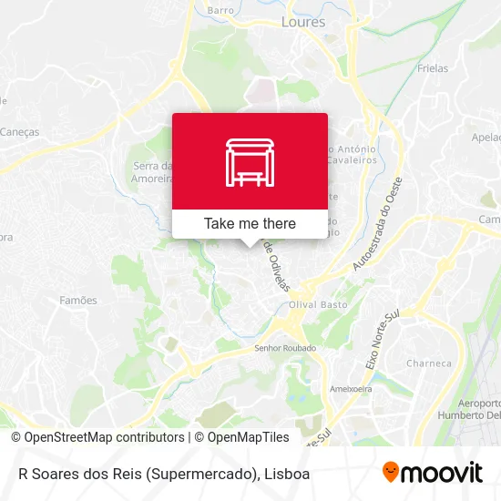 R Soares dos Reis (Supermercado) map