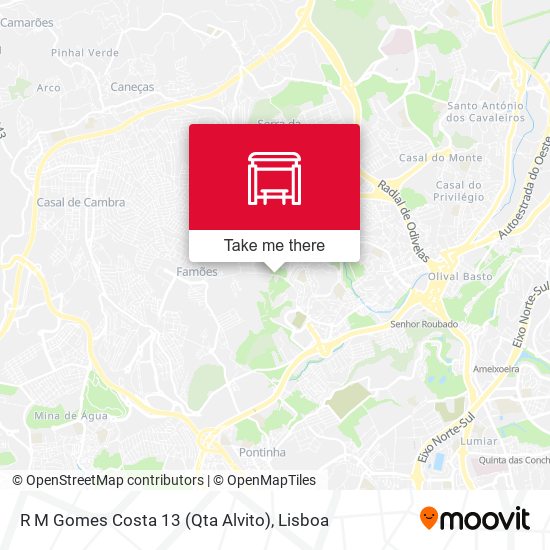 R M Gomes Costa 13 (Qta Alvito) map
