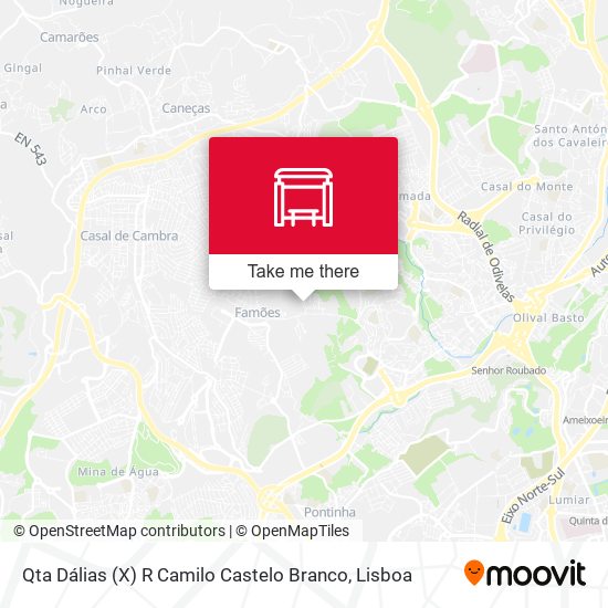 Qta Dálias (X) R Camilo Castelo Branco map