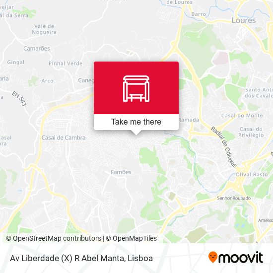 Av Liberdade (X) R Abel Manta map