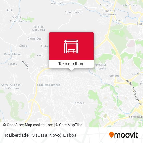R Liberdade 13 (Casal Novo) map