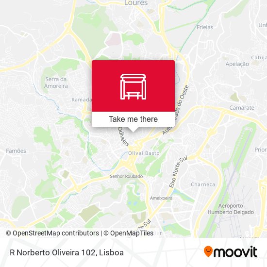 R Norberto Oliveira 102 mapa