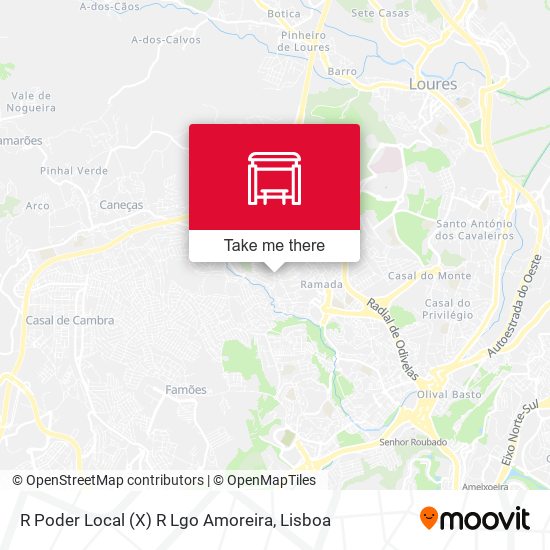 R Poder Local (X) R Lgo Amoreira mapa