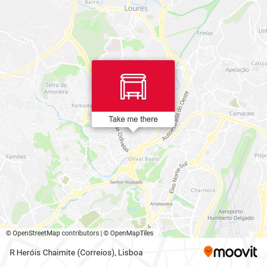 R Heróis Chaimite (Correios) mapa