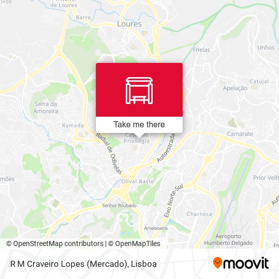 R M Craveiro Lopes (Mercado) map