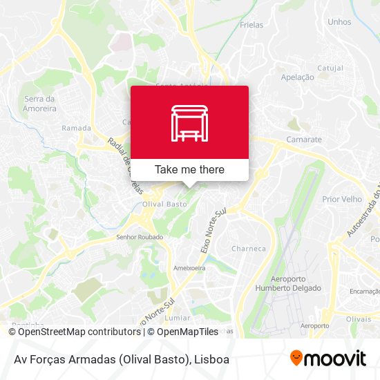 Av Forças Armadas (Olival Basto) mapa