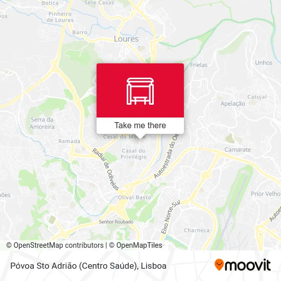Póvoa Sto Adrião (Centro Saúde) map