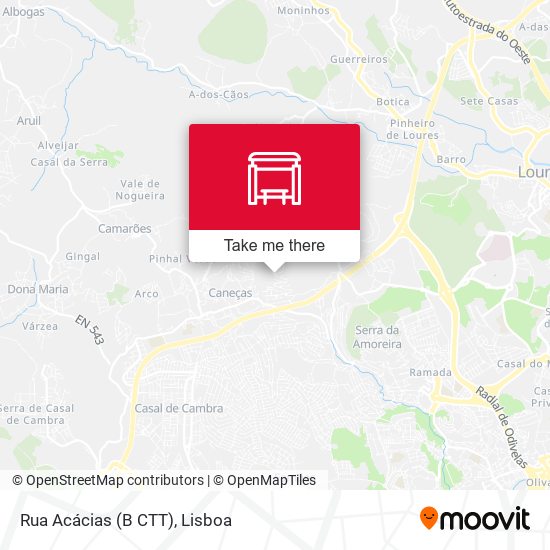 Rua Acácias (B CTT) mapa