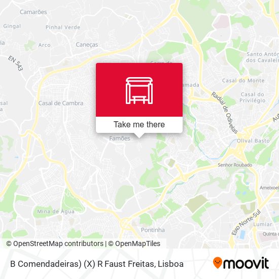 B Comendadeiras) (X) R Faust Freitas map