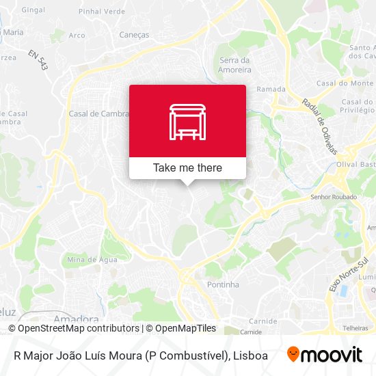 R Major João Luís Moura (P Combustível) mapa