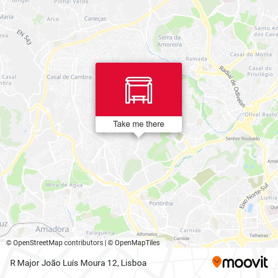 R Major João Luís Moura 12 map