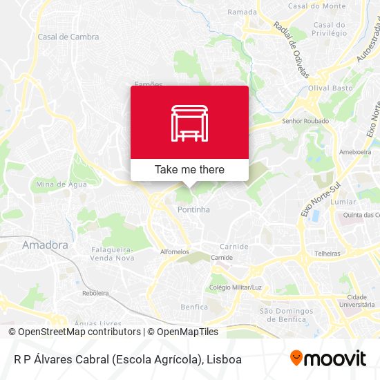 R P Álvares Cabral (Escola Agrícola) map