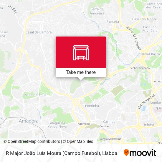 R Major João Luís Moura (Campo Futebol) mapa