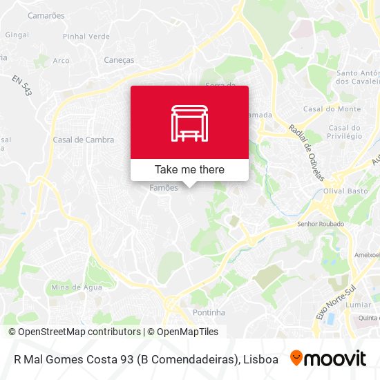 R Mal Gomes Costa 93 (B Comendadeiras) mapa